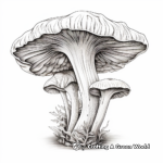 King Oyster Mushroom Coloring Pages for Adults 2