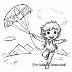 Kite Flying National Kite Month April Coloring Pages 2