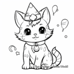 Kitty Cat Birthday Party Coloring Pages 3