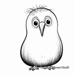 Kiwi Bird Coloring Pages 4