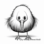 Kiwi Bird Flightless Bird Coloring Pages 4