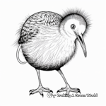 Kiwi Bird in Its Natural Habitat Coloring Pages 3
