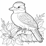 Kookaburra in the Rainforest Coloring Page 3