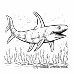 Kronosaurus Fossil Coloring Pages for Kids 1