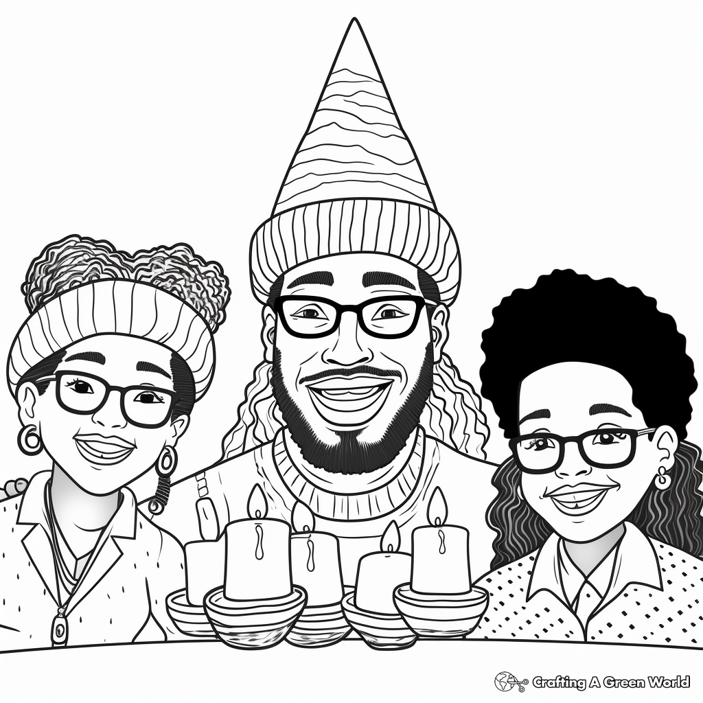 Kwanzaa Celebration Coloring Pages 1