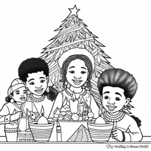 Kwanzaa Celebration Coloring Pages 4