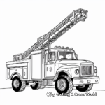 Ladder Truck Coloring Pages 4