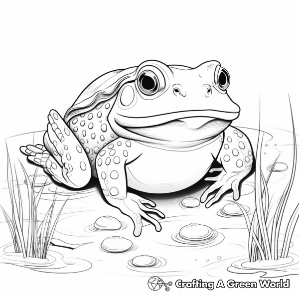 Bullfrog Coloring Pages - Free & Printable!