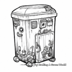 Large Industrial Trash Bin Coloring Pages 2