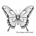 Large-Sized Swallowtail Butterfly Coloring Pages 4