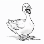 Laughing Goose Coloring Pages for Kids 3
