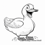 Laughing Goose Coloring Pages for Kids 4