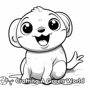 Cute Cartoon Animals With Big Eyes Coloring Pages - Free & Printable!