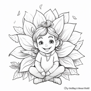 Lavish Lily Fall Flower Coloring Pages 1
