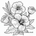 Lavish Lily Fall Flower Coloring Pages 2