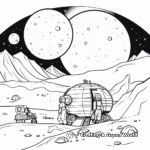 Layered Sedna Dwarf Planet Coloring Pages for Adults 2