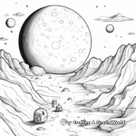 Layered Sedna Dwarf Planet Coloring Pages for Adults 3