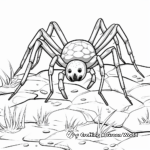Learning Adaptations with Spider Web Construction Coloring Pages 1