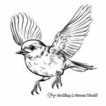 Aprender a volar: Páginas para colorear de pájaros volantones 2