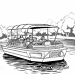 Leisure Pontoon Boat Vacation Coloring Pages 3