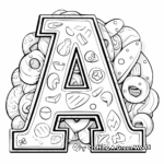Letter Cookies: Alphabetical Coloring Pages 2