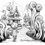 Licorice Twist Pathway Coloring Pages 1