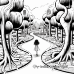 Licorice Twist Pathway Coloring Pages 3
