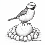 Life Cycle of a Black Capped Chickadee: Egg to Adult Coloring Pages 3