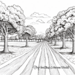 Lifelike Pecan Orchard Coloring Pages 4