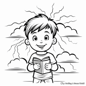 Lightning Safety Coloring Pages 1