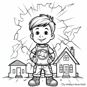 Lightning Safety Coloring Pages 4