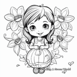 Lily and Love Heart Coloring Pages 4
