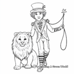 Lion Tamer Circus Coloring Pages 4