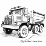 Little Toy Dump Truck Coloring Pages 1