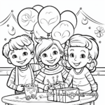 Lively New Year Coloring Pages 1