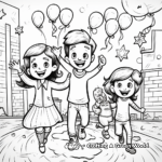 Lively New Year Coloring Pages 2