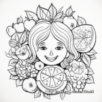 Living 'Peace' Fruit of the Spirit Coloring Pages 3