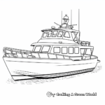 Lobster Fishing Boat Printable Coloring Pages 1