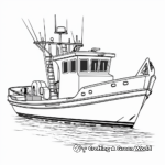 Lobster Fishing Boat Printable Coloring Pages 4