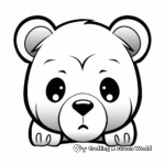 Lonely Teddy Bear Face Coloring Pages 2
