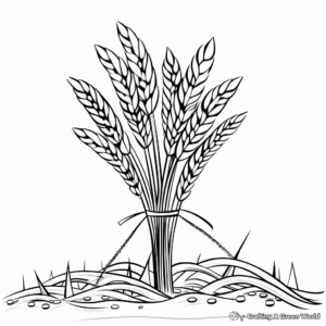 Long-Grain Rice Stalk Coloring Pages 4