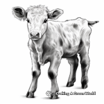 Longhorn Calf Coloring Pages: Texas Pride 3