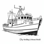 Longliner Fishing Boat: Detailed Coloring Pages 2