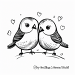 Love Bird Couple Coloring Pages 4