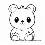 Loveable Panda Coloring Pages 4