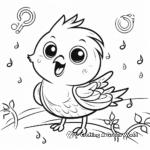 Lovely Bird Singing Get Well Soon Coloring Pages 2