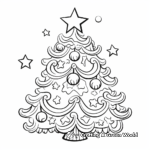 Lovely Christmas Tree Coloring Pages 2