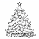 Lovely Christmas Tree Coloring Pages 3