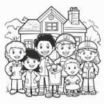 Lovely Community Helpers Kindergarten Coloring Pages 3