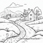 Lovely Scenery Coloring Pages 4